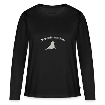 Seehund - Frauen Premium Bio Langarmshirt - Schwarz - Vorne - Julia (174cm)