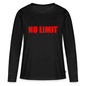 No limit - Frauen Premium Bio Langarmshirt - Schwarz - Vorne - Julia (174cm)