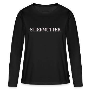 Beste Stiefmutter Geschenk Familie Mama Mutter - Frauen Premium Bio Langarmshirt - Schwarz - Vorne - Julia (174cm)