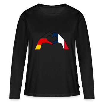 French French Germany France - Women's Premium Organic Long Sleeve Shirt - black - Front - Julia (174cm)