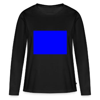 bleu - T-shirt manches longues Premium bio Femme - noir - Devant - Julia (174cm)
