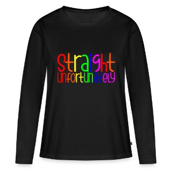 Droit Malheureusement 4 - T-shirt manches longues Premium bio Femme - noir - Devant - Julia (174cm)