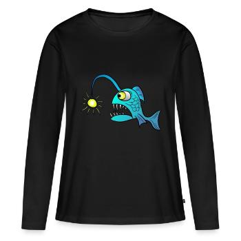 Lantern frogfish - Women's Premium Organic Long Sleeve Shirt - black - Front - Julia (174cm)