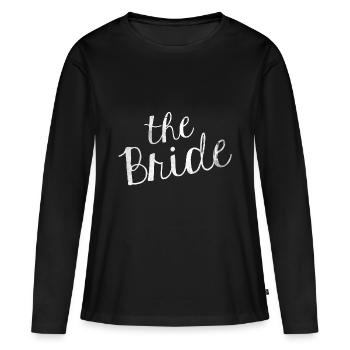 Le cadeau de La Mariée De Jeunes Garçons - T-shirt manches longues Premium bio Femme - noir - Devant - Julia (174cm)