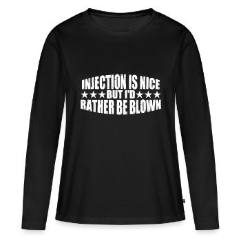 L’injection est agréable mais je préfère être soufflé 8 - T-shirt manches longues Premium bio Femme - noir - Devant - Julia (174cm)