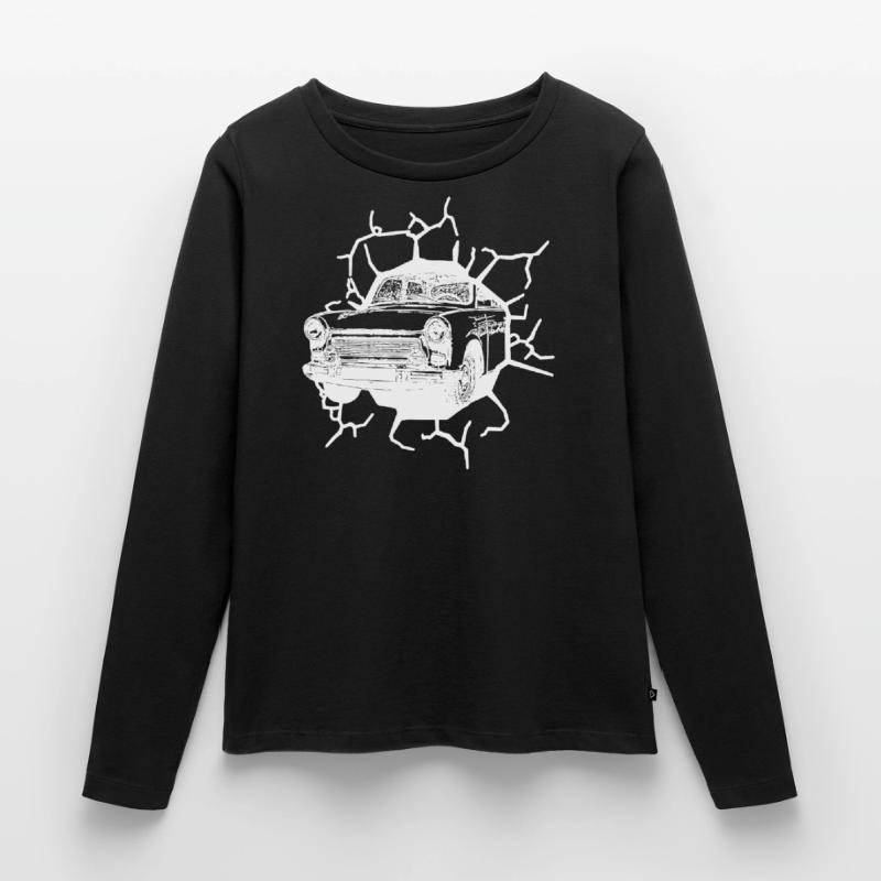 Trabi  Oldtimer Wall Fall Ostalgie Ossi Women's Premium Organic Long Sleeve Shirt