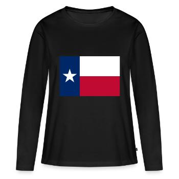 Texas - T-shirt manches longues Premium bio Femme - noir - Devant - Julia (174cm)