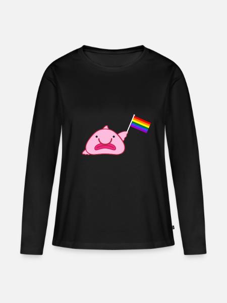 Regenbogenfahne - Premium økologisk langærmet T-shirt til kvinder - sort