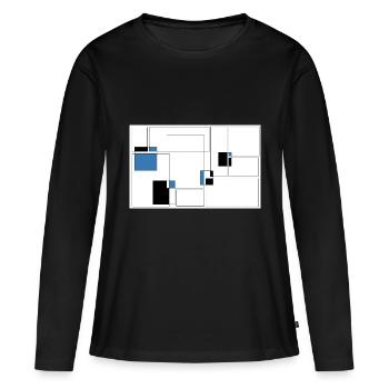 Soul - T-shirt manches longues Premium bio Femme - noir - Devant - Julia (174cm)