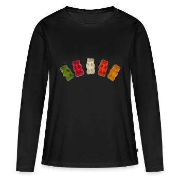 Gummi Bears - T-shirt manches longues Premium bio Femme - noir - Devant - Julia (174cm)