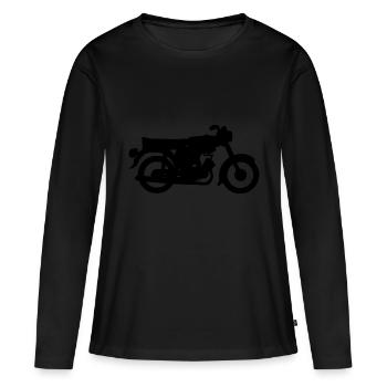 Die Simson S51 schwarz - Frauen Premium Bio Langarmshirt - Schwarz - Vorne - Julia (174cm)