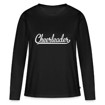 cheerleader - T-shirt manches longues Premium bio Femme - noir - Devant - Julia (174cm)