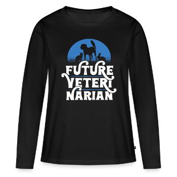 Future Veterinarian - Women's Premium Organic Long Sleeve Shirt - black - Front - Julia (174cm)