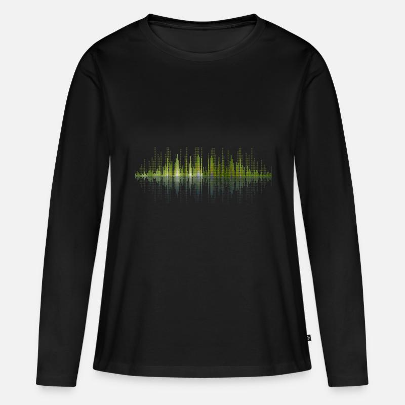 Equalizer - Frauen Premium Bio Langarmshirt - Schwarz