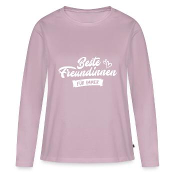 Beste Freundinnen für immer - Frauen Premium Bio Langarmshirt - Altrosa - Vorne - Julia (174cm)