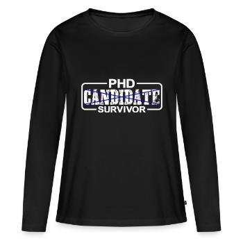 Survivant du candidat au doctorat 10 - T-shirt manches longues Premium bio Femme - noir - Devant - Julia (174cm)