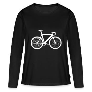 Track Cycling - Women's Premium Organic Long Sleeve Shirt - black - Front - Julia (174cm)
