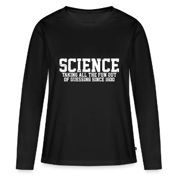Enlever tout le plaisir de deviner depuis 1600 8 - T-shirt manches longues Premium bio Femme - noir - Devant - Julia (174cm)