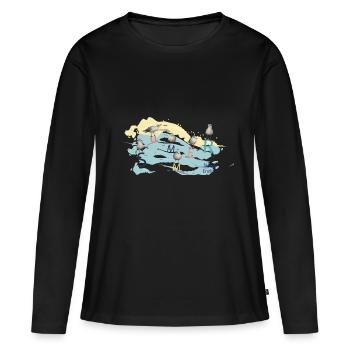 summer contest - Women's Premium Organic Long Sleeve Shirt - black - Front - Julia (174cm)