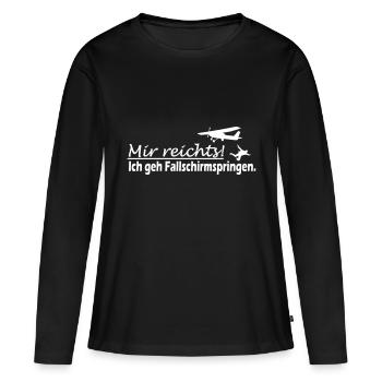 Skydiver Sport Gift Skydive - T-shirt manches longues Premium bio Femme - noir - Devant - Julia (174cm)