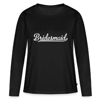 Bridesmaid - Women's Premium Organic Long Sleeve Shirt - black - Front - Julia (174cm)