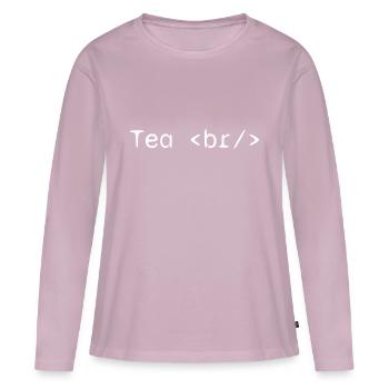 Tee Webentwickler Humor lustig - Frauen Premium Bio Langarmshirt - Altrosa - Vorne - Julia (174cm)
