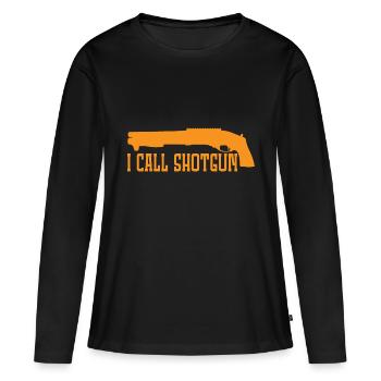I Call Shotgun 8 - Women's Premium Organic Long Sleeve Shirt - black - Front - Julia (174cm)