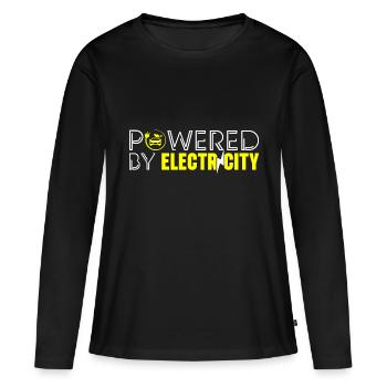 E-Auto Stromer Umweltschutz - Frauen Premium Bio Langarmshirt - Schwarz - Vorne - Julia (174cm)