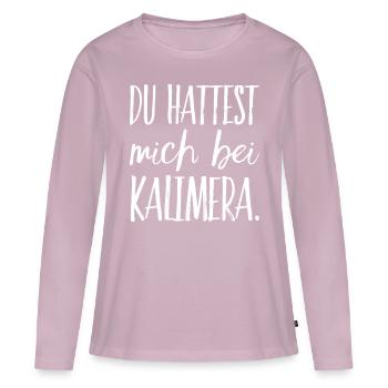 Funny Greek Saying Greece Gift - Women's Premium Organic Long Sleeve Shirt - dusky pink - Front - Julia (174cm)