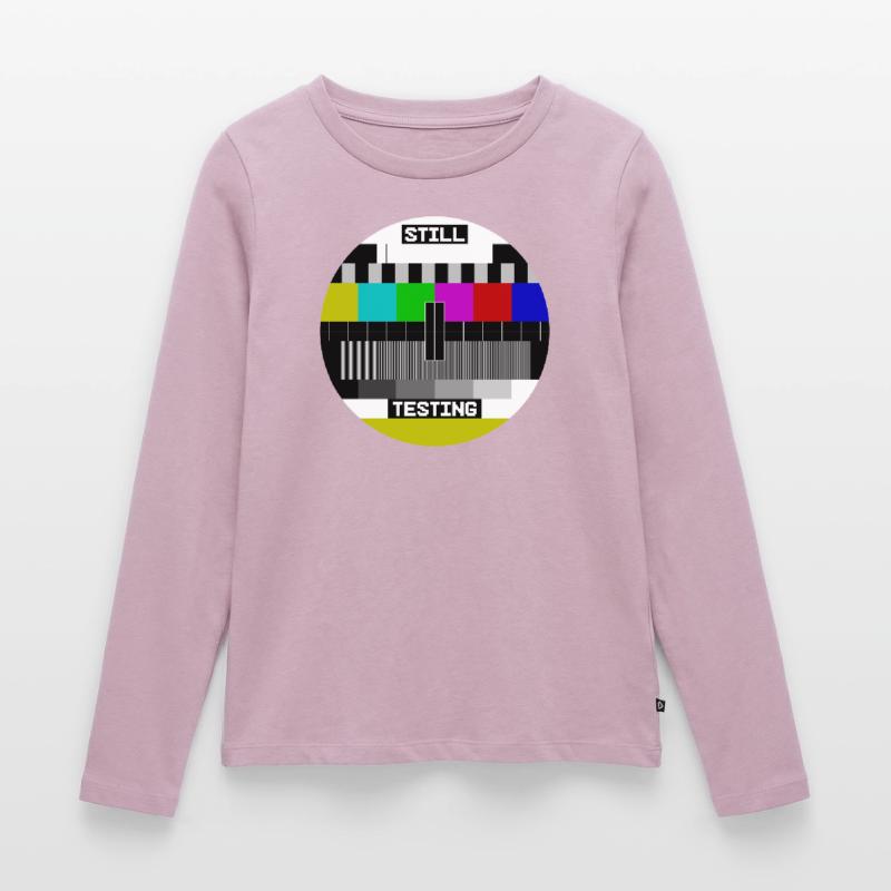 Still Testing Testbild test screen Frauen Premium Bio Langarmshirt