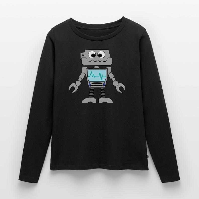 Robot Technology Computer Electronics Gift Idea Women's Premium Organic Long Sleeve Shirt