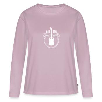 Guitare - guitare - T-shirt manches longues Premium bio Femme - rose poudré - Devant - Julia (174cm)