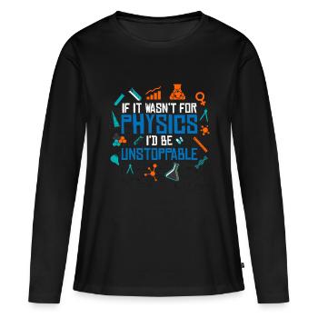 physique - T-shirt manches longues Premium bio Femme - noir - Devant - Julia (174cm)