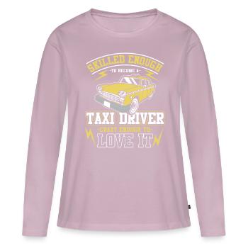 Taxi driver skills - Women's Premium Organic Long Sleeve Shirt - dusky pink - Front - Julia (174cm)