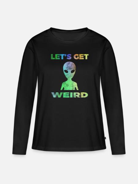Alien - Frauen Premium Bio Langarmshirt - Schwarz