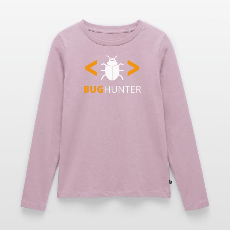 Bug Hunter Programmierer Debugger Frauen Premium Bio Langarmshirt