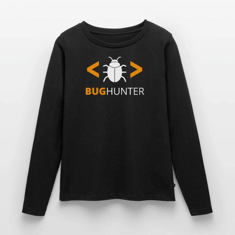 Bug Hunter Programmierer Debugger Frauen Premium Bio Langarmshirt