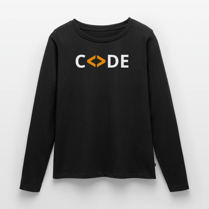 Programmeur de code HTML Développeur PHP T-shirt manches longues Premium bio Femme