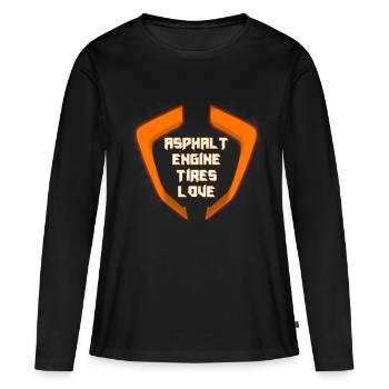 Super Duke R 1290: Asphalt, Engine, Tires and Love - Women's Premium Organic Long Sleeve Shirt - black - Front - Julia (174cm)