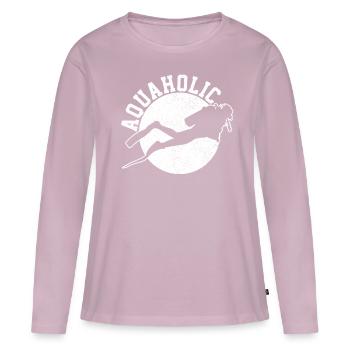 Diving - diver gift - Women's Premium Organic Long Sleeve Shirt - dusky pink - Front - Julia (174cm)