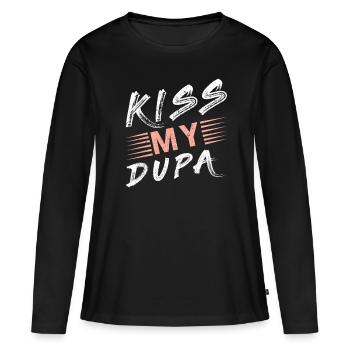 Polnischer Spruch polnisch Polen Polska - Frauen Premium Bio Langarmshirt - Schwarz - Vorne - Julia (174cm)