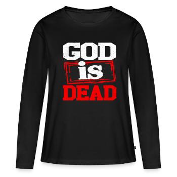 Communisme - T-shirt manches longues Premium bio Femme - noir - Devant - Julia (174cm)