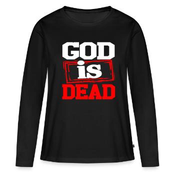Communisme Lénine Marx Lutte des classes social - T-shirt manches longues Premium bio Femme - noir - Devant - Julia (174cm)