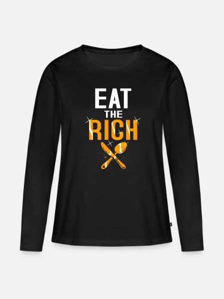 Communisme Lénine Marx Lutte des classes social - T-shirt manches longues Premium bio Femme - noir