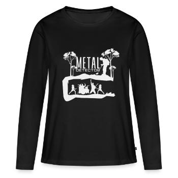 Metal - Frauen Premium Bio Langarmshirt - Schwarz - Vorne - Julia (174cm)