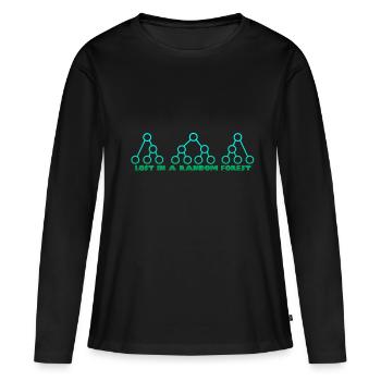 Informatiker - Frauen Premium Bio Langarmshirt - Schwarz - Vorne - Julia (174cm)