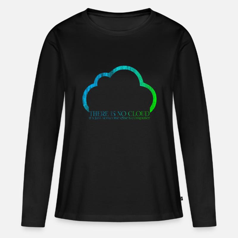 Informatiker - Frauen Premium Bio Langarmshirt - Schwarz