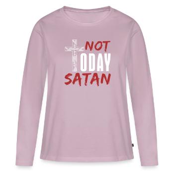 devil - Women's Premium Organic Long Sleeve Shirt - dusky pink - Front - Julia (174cm)