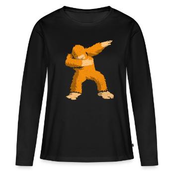 Bigfoot - Frauen Premium Bio Langarmshirt - Schwarz - Vorne - Julia (174cm)