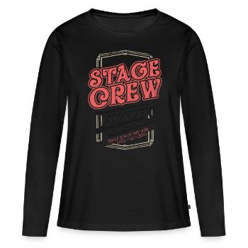 Stagehand Stagecrew Crew Roadie Event Geschenk - Frauen Premium Bio Langarmshirt - Schwarz - Vorne - Julia (174cm)